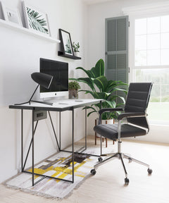 Liderato Black Office Chair - Ornate Home