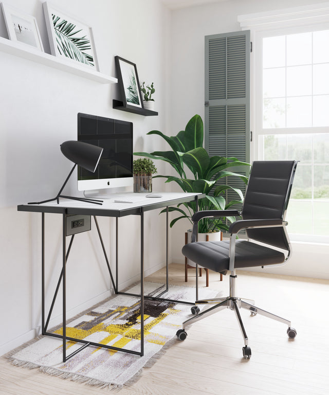 Liderato Black Office Chair - Ornate Home
