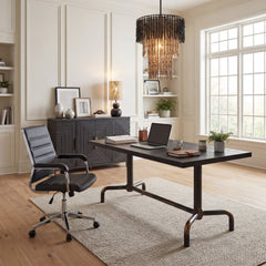 Liderato Black Office Chair - Ornate Home
