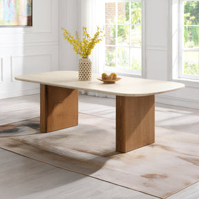 Lidi Brown/Natural Dining Table - Ornate Home