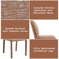 Lidi Brown Side Chair (Set of 2) - Ornate Home