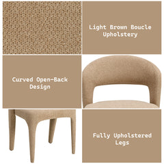 Lidi Light Brown Side Chair (Set of 2) - Ornate Home