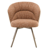 Lidi Rust Orange Arm Chair (Set of 2) - Ornate Home
