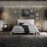Lien White PU Queen Bed - Ornate Home