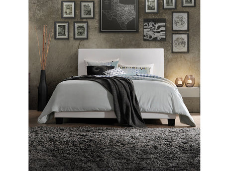 Lien White PU Queen Bed - Ornate Home