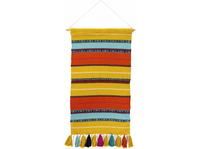 Ligaya Colorful Striped Bohemian Wall Hanging - Ornate Home