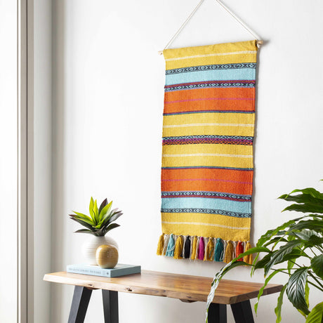 Ligaya Colorful Striped Bohemian Wall Hanging - Ornate Home