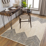 Light Beige Ringtead Jute Braided Carpet - Clearance - Ornate Home
