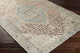 Light Olive Baloy Vintage Washable Area Rug - Ornate Home