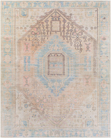 Light Olive Baloy Vintage Washable Area Rug - Ornate Home