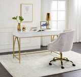 Lightmane White Vanity Desk - Ornate Home
