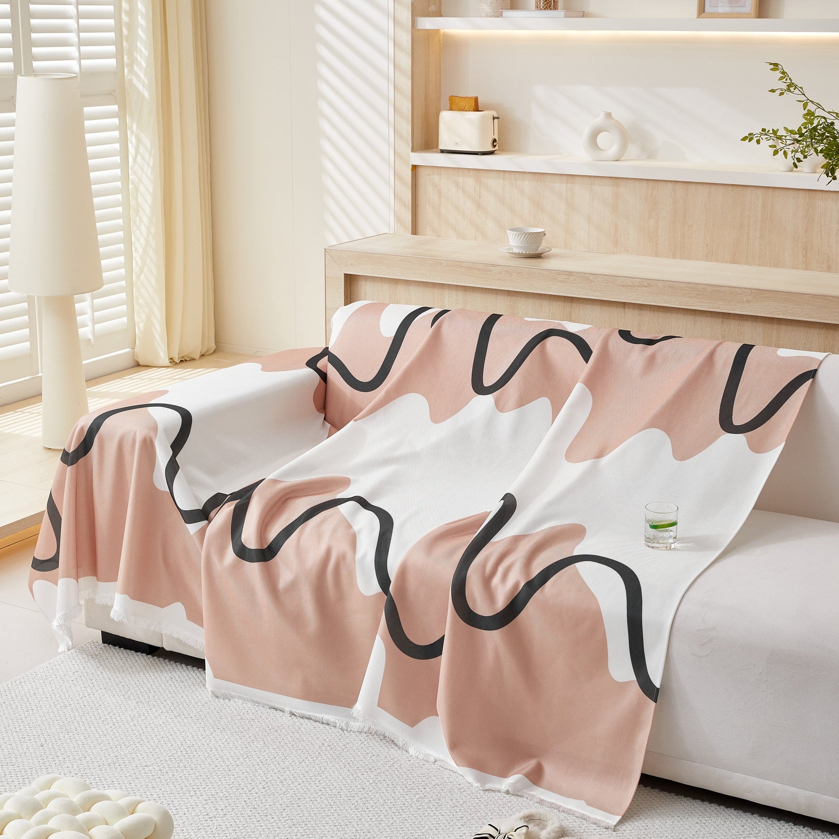 Lightweight Washed Soft Breathable Throw Blanket Perfect for Summer, Great Blanket Layer for Couch - Ornate Home