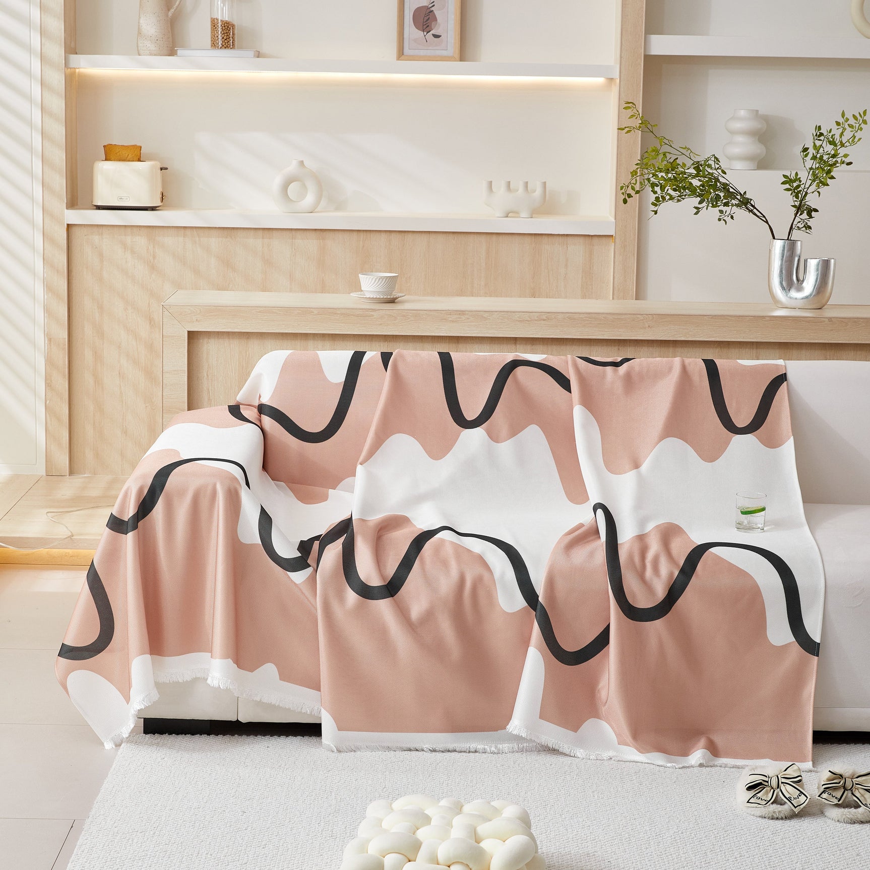 Lightweight Washed Soft Breathable Throw Blanket Perfect for Summer, Great Blanket Layer for Couch - Ornate Home