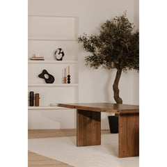 Lila Brown Large Dining Table - Ornate Home