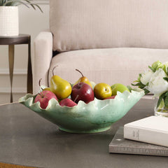 Lila Green Glass Bowl - Ornate Home