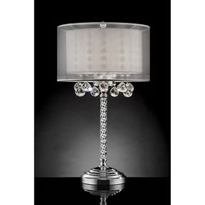 Lila Silver Table Lamp - Ornate Home