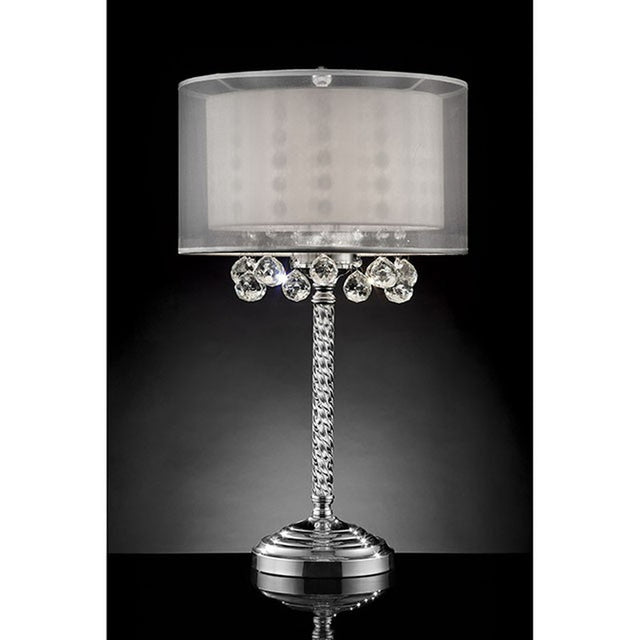 Lila Silver Table Lamp - Ornate Home
