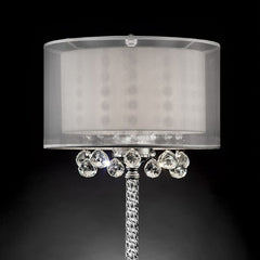 Lila Silver Table Lamp - Ornate Home