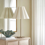 Lilabet Brass Fluted Shade Table Lamp - Ornate Home