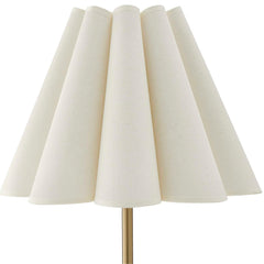 Lilabet Brass Fluted Shade Table Lamp - Ornate Home
