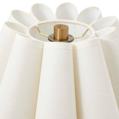 Lilabet Brass Fluted Shade Table Lamp - Ornate Home