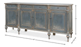 Lilac Blue Sideboard - Ornate Home