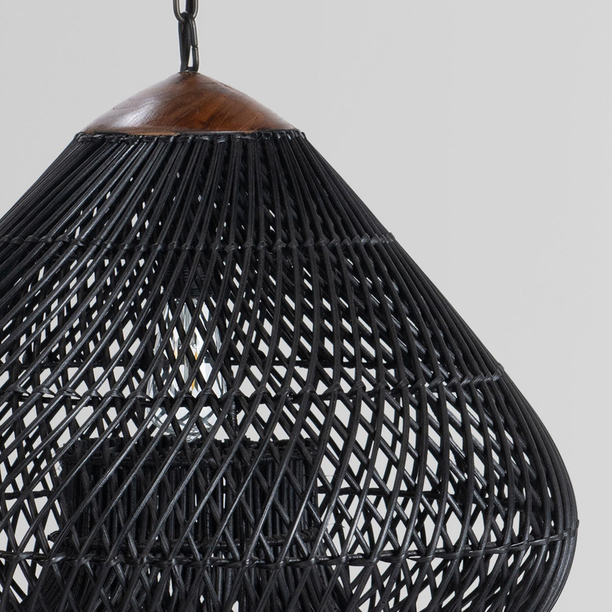 Lili Black 23.5" Ceiling Light