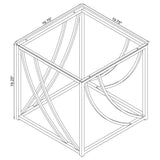 Lille Chrome 2-piece Glass Top Coffee And End Table Set - Ornate Home