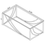 Lille Chrome 2-piece Glass Top Coffee And End Table Set - Ornate Home