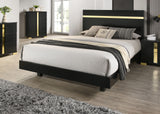 Lillestrom Black/Gold Full Bed - Ornate Home