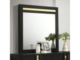 Lillestrom Black/Gold Mirror - Ornate Home