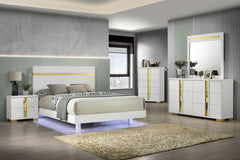Lillestrom White Eastern King Bed - Ornate Home