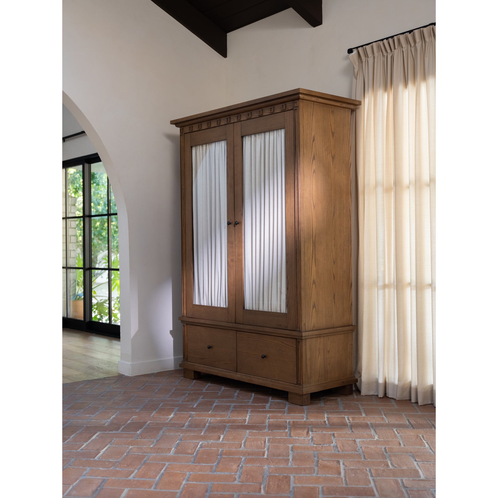 Lillian Brown Tall Cabinet - Ornate Home