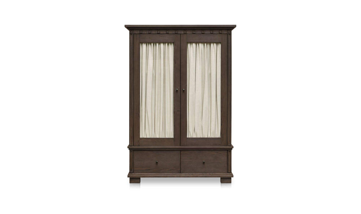 Lillian Dark Brown Tall Cabinet - Ornate Home