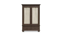 Lillian Dark Brown Tall Cabinet - Ornate Home