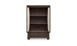 Lillian Dark Brown Tall Cabinet - Ornate Home