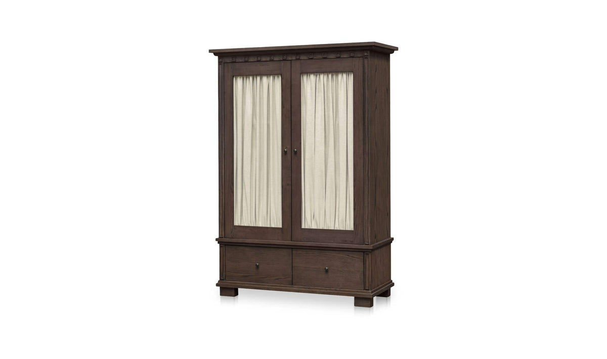 Lillian Dark Brown Tall Cabinet - Ornate Home