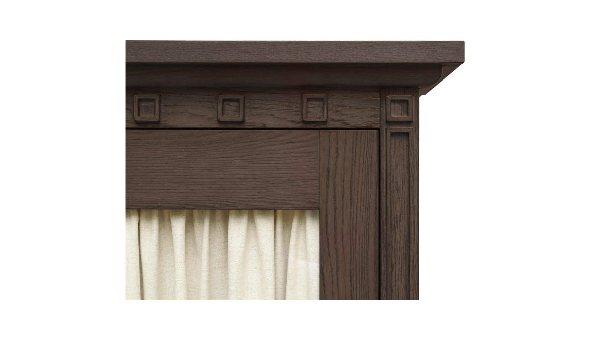 Lillian Dark Brown Tall Cabinet - Ornate Home