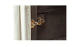 Lillian Dark Brown Tall Cabinet - Ornate Home