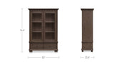 Lillian Dark Brown Tall Cabinet - Ornate Home