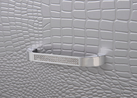 Lillian Silver LED Panel Bedroom Set - Ornate Home