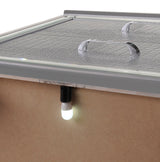 Lillian Silver LED Panel Bedroom Set - Ornate Home