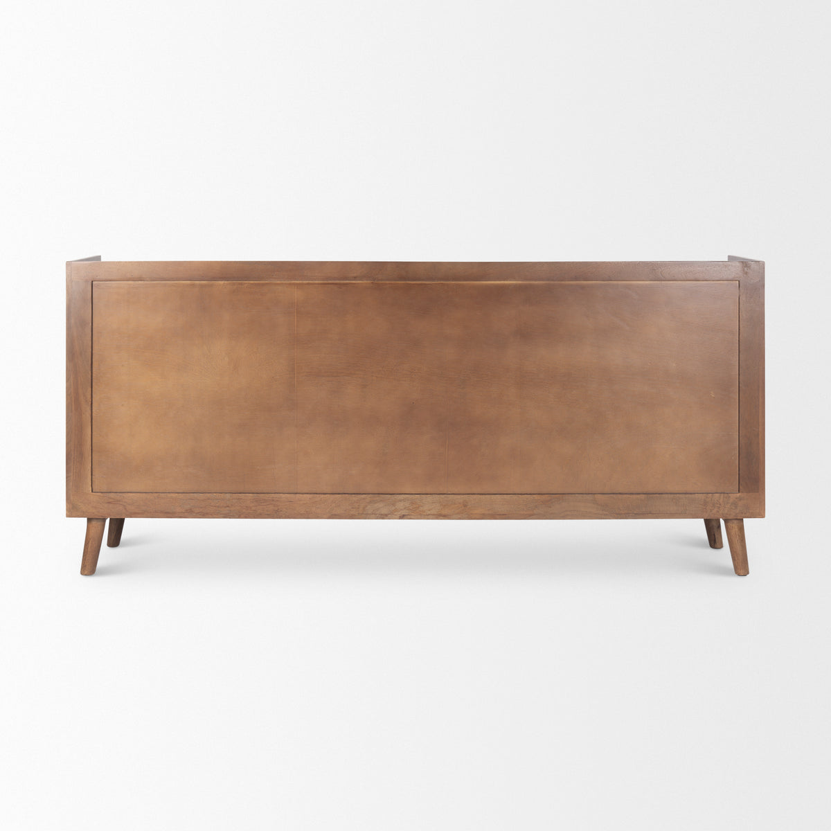 Lillie Medium Brown Wood 4 Door Tray Top Sideboard - Ornate Home