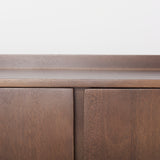 Lillie Medium Brown Wood 4 Door Tray Top Sideboard - Ornate Home