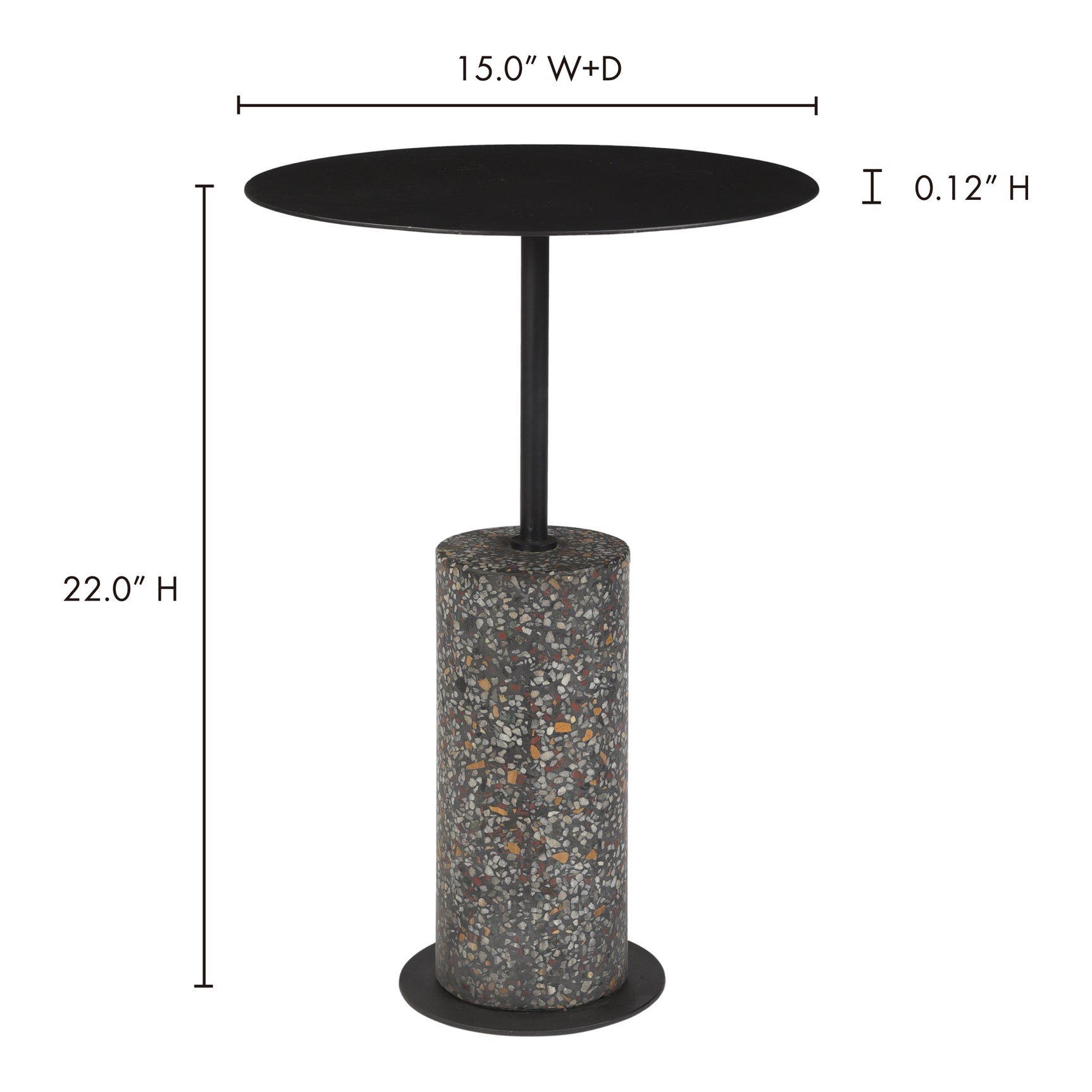 Lillith Black Accent Table - Ornate Home
