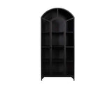 Lillo Black Metal/Glass Cabinet - Ornate Home