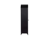 Lillo Black Metal/Glass Cabinet - Ornate Home