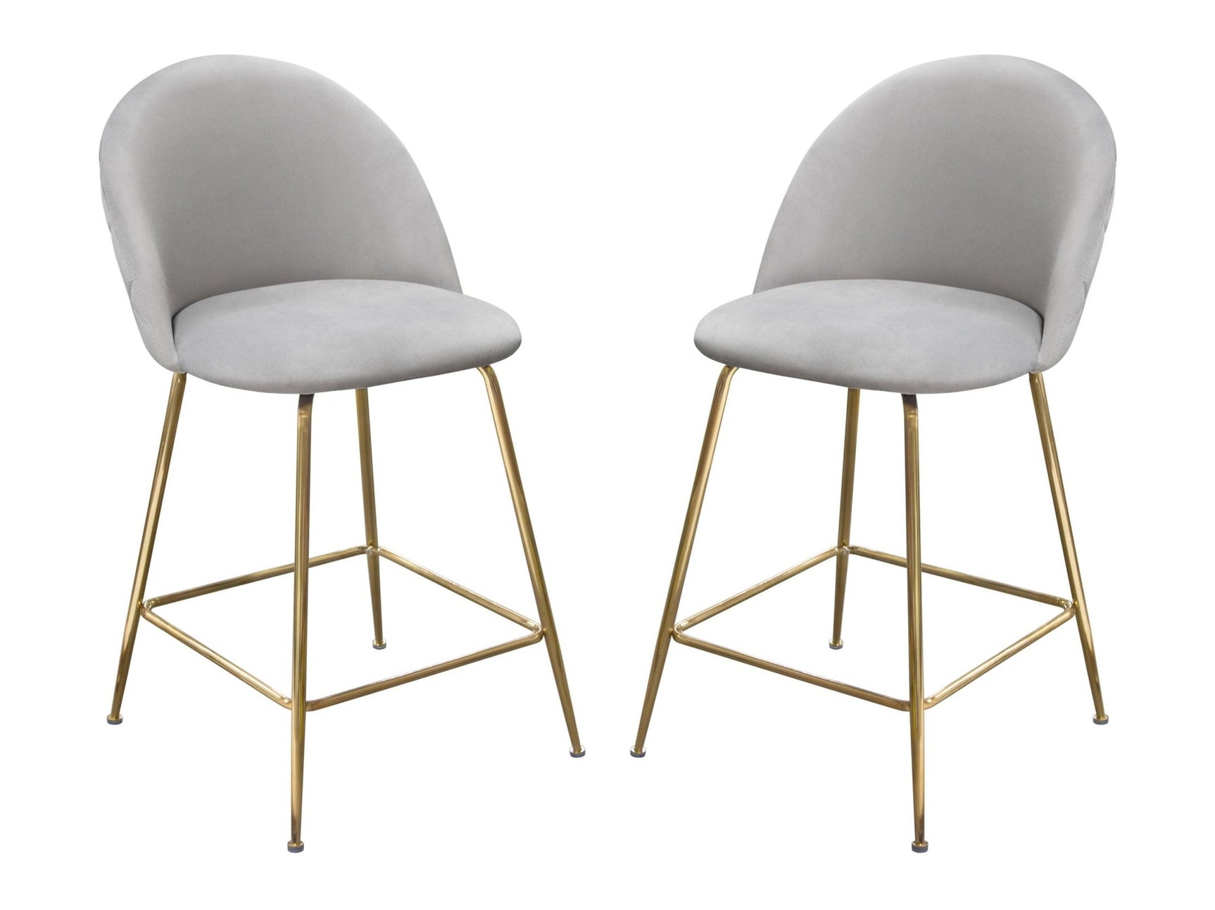 Lilly Grey Counter Height Chairs (Set of 2) - Ornate Home