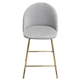 Lilly Grey Counter Height Chairs (Set of 2) - Ornate Home