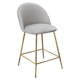 Lilly Grey Counter Height Chairs (Set of 2) - Ornate Home